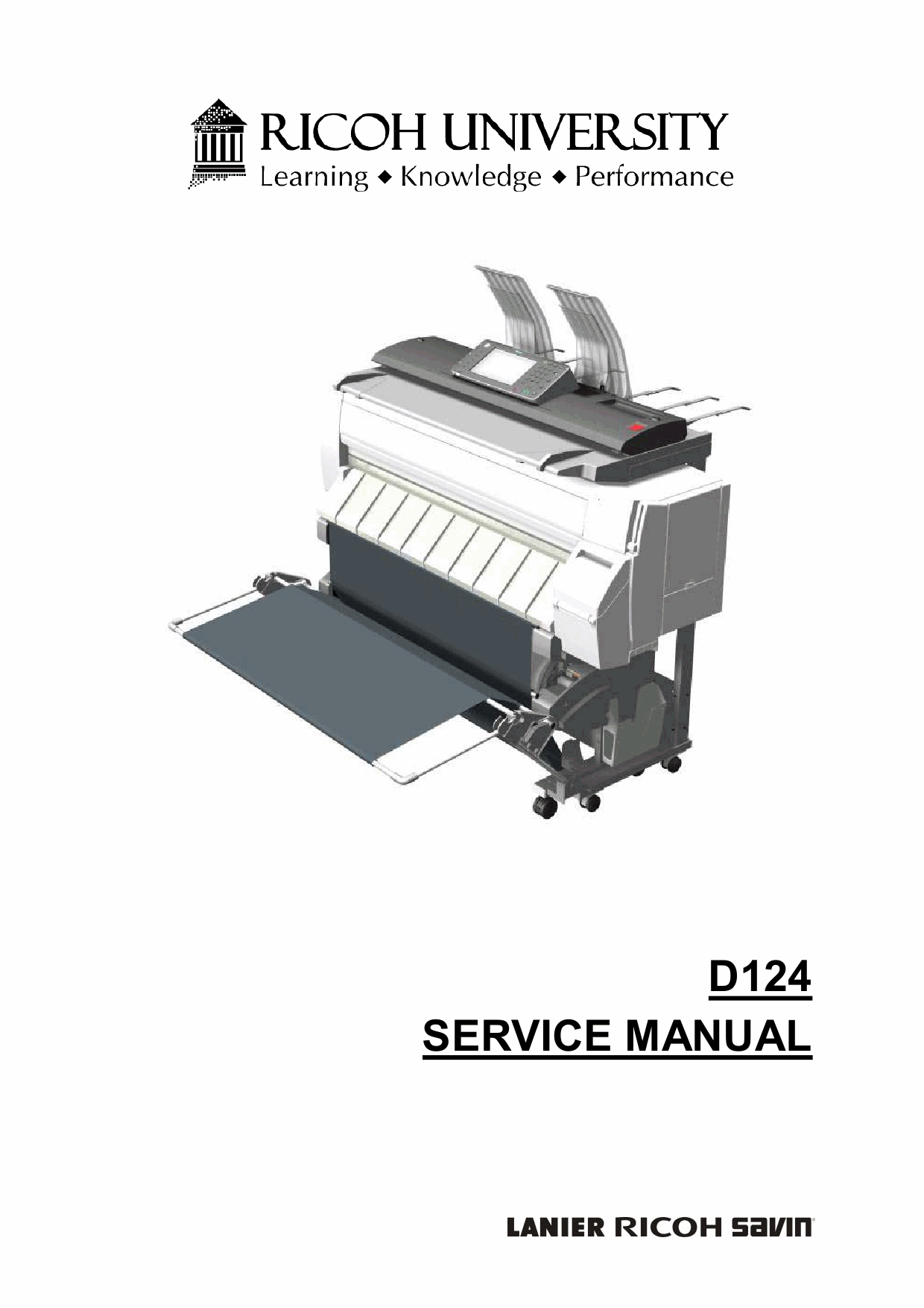 RICOH Aficio MP-CW2200SP D124 Service Manual-1